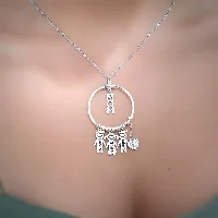 שרשרת MOM - חישוק ילדים עם חריטה