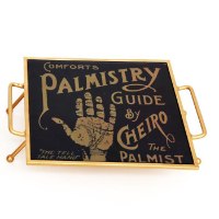 מגש דקורטיבי קטן עם רגליים קריאה בכף היד Palmistry - סוג ב'
