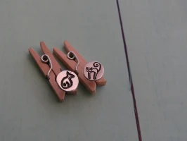 עגילי כסף חתול ודג