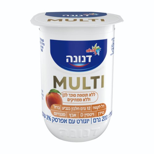 מולטי יוגורט עם אפרסק 3% שומן