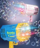 תותח בועות סבון חשמלי עם לדים BubblePower