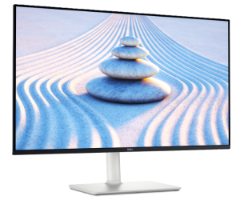 מסך מחשב שטוח לבן Dell 27 FHD IPS 100Hz 4ms Speakers Tilt Pivot