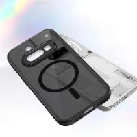כיסוי מט שחור עם תמיכה ב- Magsafe ל- Nothing Phone 3A Pro