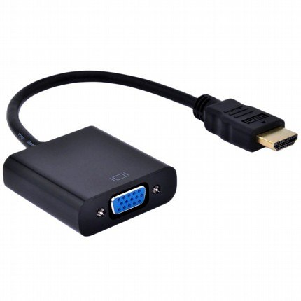 כבל מתאם אקטיבי HDMI זכר לחיבור VGA נקבה באורך 0.2 מטר