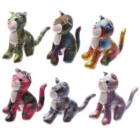 משקולת ניירות גדולה/ צעצוע חתול  Cat Sand Animal - מיקס צבעים