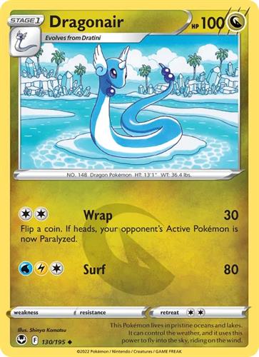 קלף בודד single פוקימון - dragonair - Silver Tempest - 130/195