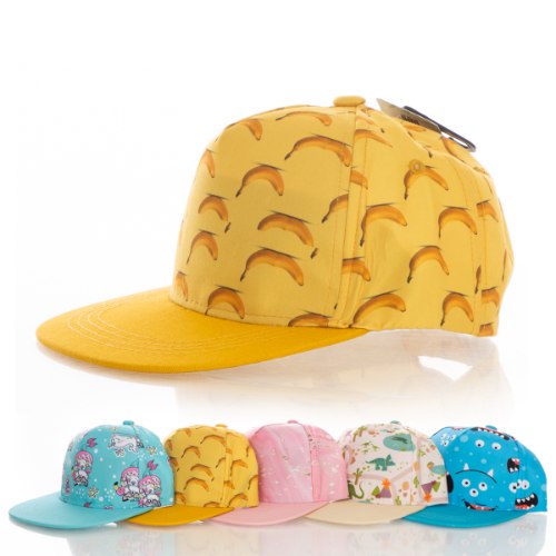 כובע מצחיה מודפס ילדים