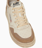 SUP VINT LOW WOM LS06 LEAT/SUEDE COGN/MICR
