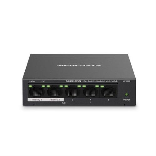 MERCUSYS MS105GP 5 Port Gigabit Switch 4 PoE Plus Ports 65W