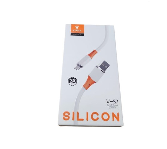 כבל type c כניסת usb- מטר סילקון, 3A