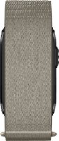 צמיד כושר ובריאות חכם ללא מסך צבע French Gray גודל רצועה Garmin Cirqa S-M – מבט צד על הצמיד עם רצועת בד ארוגה בגוון אפור