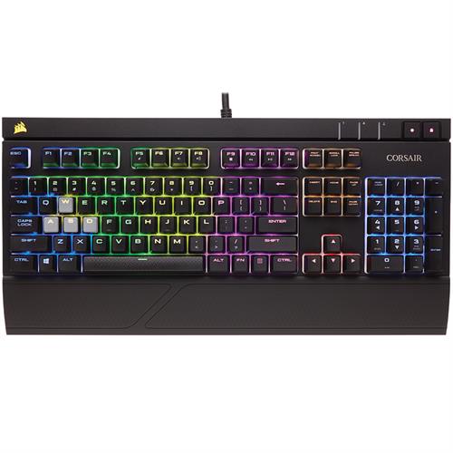 מקלדת גיימינג מכאנית Corsair STRAFE RGB Cherry MX Silent עבר
