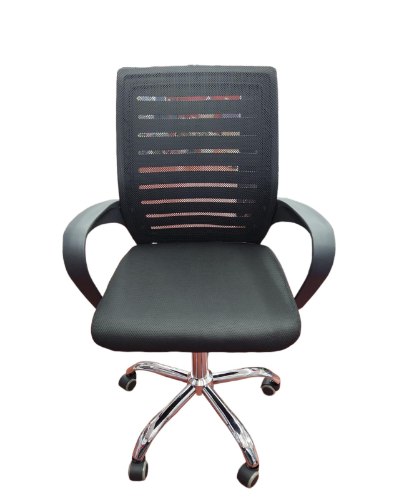 כיסא משרדי שחור מסתובב 360 מעלות