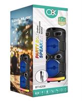  נייד קריוקי עם מיקרופון O8K BT-6206 – עיצוב נייד וביצועים עוצמתיים