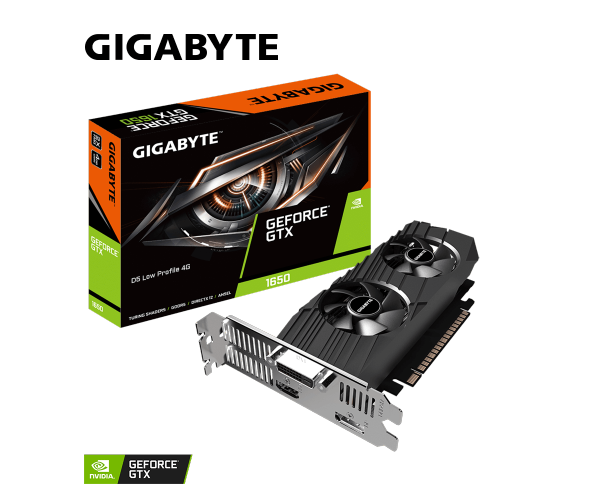 כרטיס מסך GIGABYTE GTX 1650 OC Low profile 4GB GDDR5 128bit rev1.0