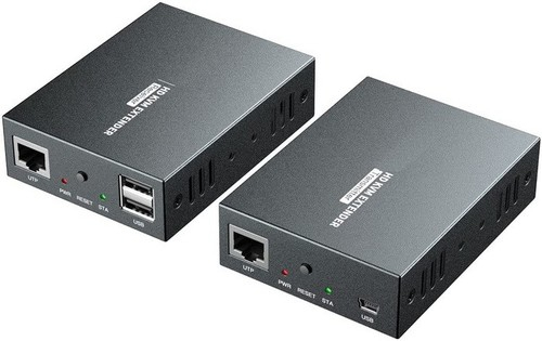 מרחיק KVM HDMI + USB על כבל רשת CAT6 עד 150 מטר כולל יציאה מקומית