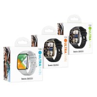 שעון חכם  HOCO Y28 AMOLED (IP67 עמיד למים) + רצועת עור