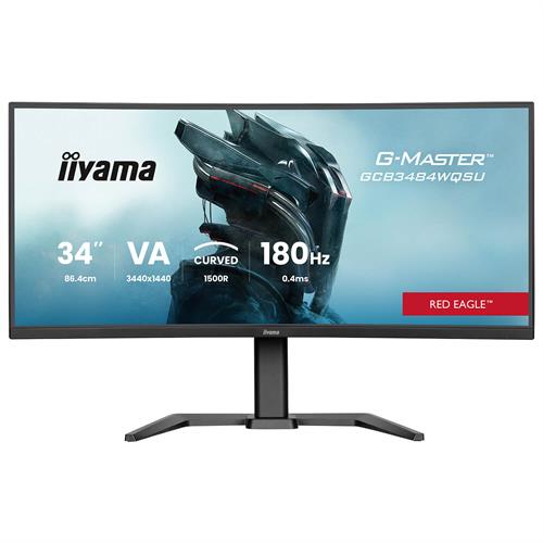 מסך מחשב קעור לגיימינג IIYAMA 34" G-Master VA UWQHD 180