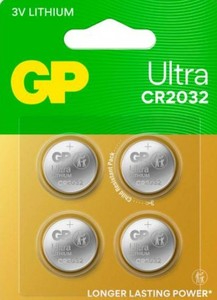 4 סוללות כפתור CR2032 Lithium 3V GP