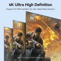 כבל תצוגה באורך 3מ' Vention DisplayPort to HDMI Cable 4K 60Hz