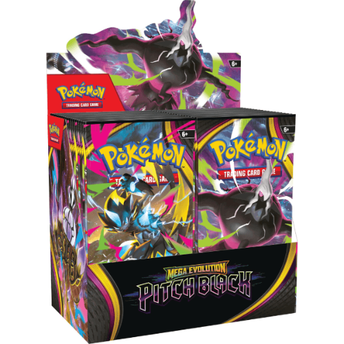 Pokemon TCG:Mega Evolution Pitch Black 05 Booster Box  קלפי פוקימון מקוריים בוסטר בוקס