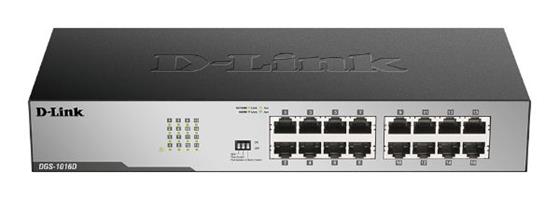 מתג לא מנוהל גיגהביט D-LINK 16 PORT Unmanaged 1GB Switch