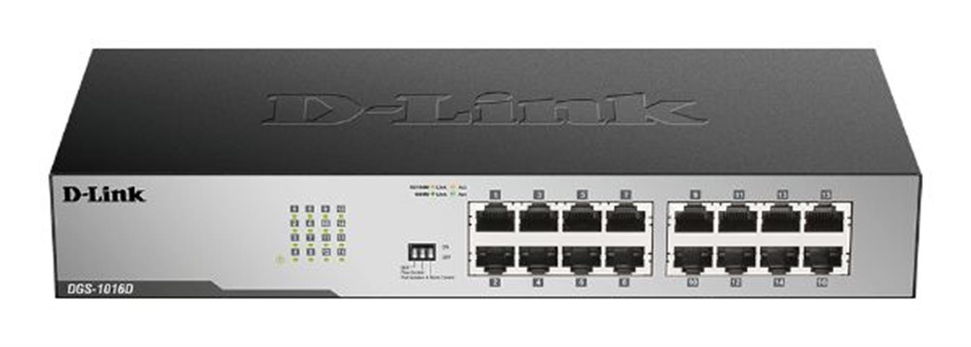 מתג לא מנוהל גיגהביט D-LINK 16 PORT Unmanaged 1GB Switch