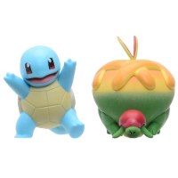 פוקימון - זוג דמויות סקווירטל ואפלטון - POKEMON SQUIRTLE + APPLETUN