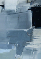 תמונת קנבס הדפס של ציור מופשט "Blue Shades"' | תמונה לבית מודרני| תמונת קנבס לרוחב