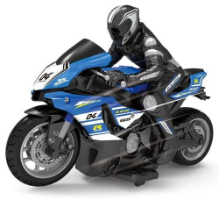 אופנוע ספורט סוללות נטענות + שלט - Machina Moto Racer Sport 1:10