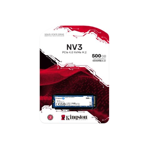 דיסק פנימי Kingston NV3 500GB NVME GEN 4.0 M.2 2280 5000/3000Mb/s