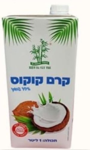 קרם קוקוס 19% שומן ליטר