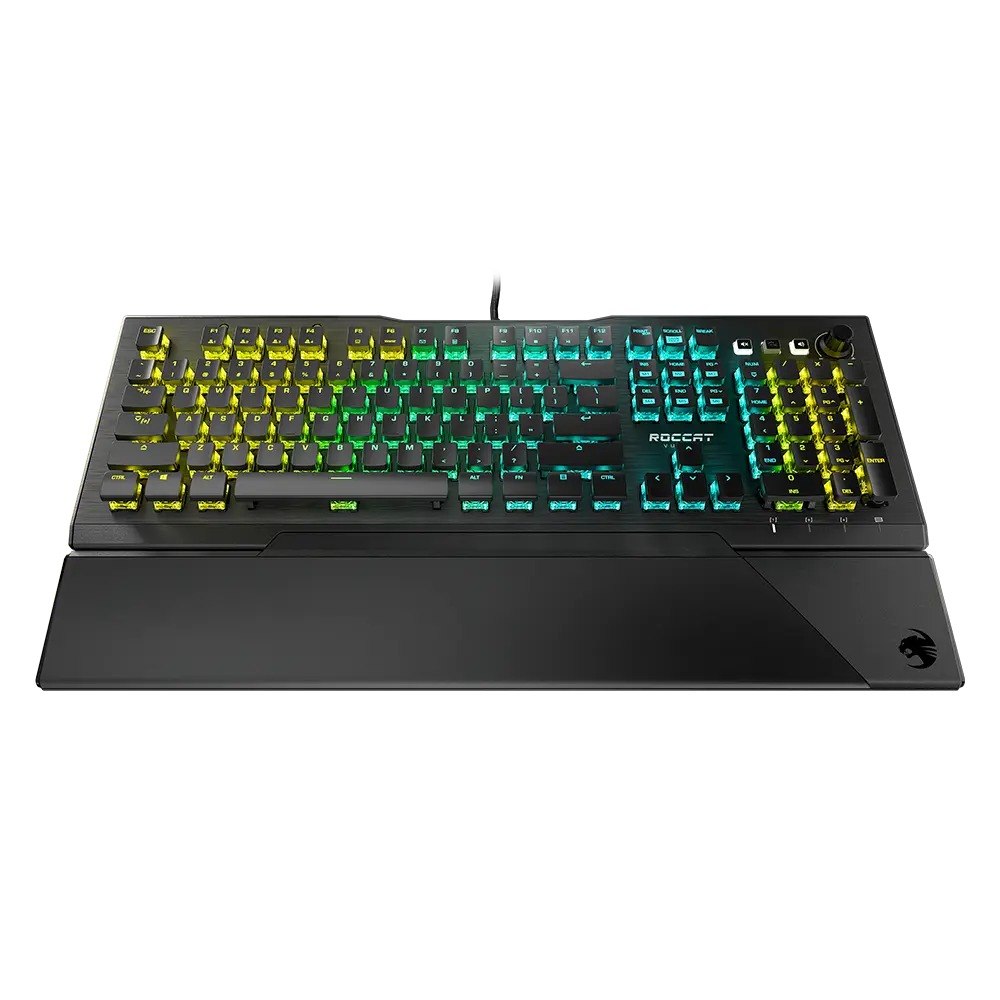מקלדת חוטית לגיימינג ROCCAT Vulcan Pro Red-S עם תאורת RGB ומשענת כף יד – תמונה 1