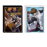 Yu-Gi-Oh! - Yugioh Yugi & Kaiba Card Sleeves 100ct סליבים של יו-גי-הו בעיצוב שומר שער 100 יחידות