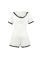 The Street Gala White & Black Romper