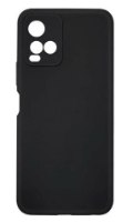 כיסוי סיליקון שחור עבור Miracase Vivo Y21/Y33 – פריט בודד של כיסוי סיליקון שחור נראה במבט אחורי על רקע לבן