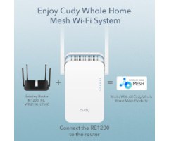מגדיל טווח Cudy AC1200 Mesh WiFi Extender