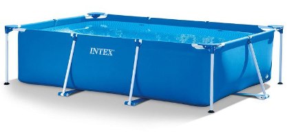 בריכת עמודים מלבנית כחולה | 220X150X60 סמ| מקט 28270| INTEX | קפיץ קפוץ
