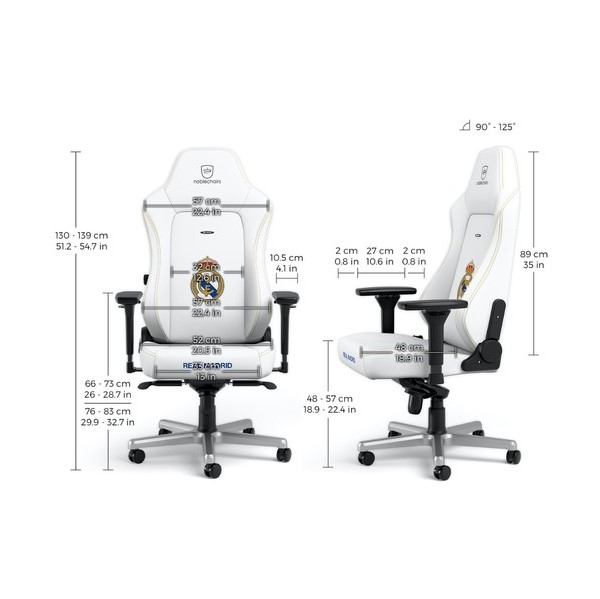 Noblechairs HERO Gaming Chair Real Madrid Edition