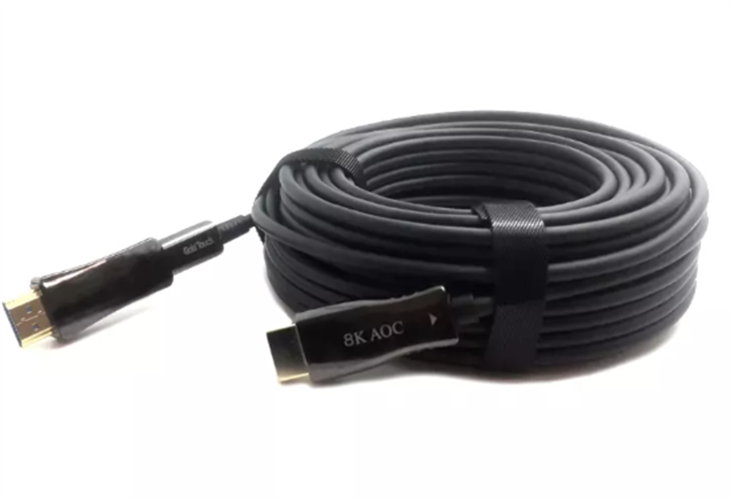 כבל סיב אופטי חד כיווני להשחלות HDMI 50M v2.1 8K FiberOptic