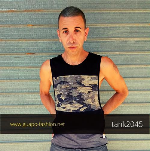 Camouflage Tank Top | item 2045 | sleeveless tank top for men - unisex | menswear | men's fashion