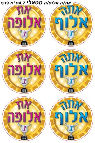 מדבקות את/ה אלופ/ה