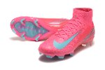 עם גרב - נעלי כדורגל Nike Air Zoom Mercurial Superfly IX Elite ורוד כחול