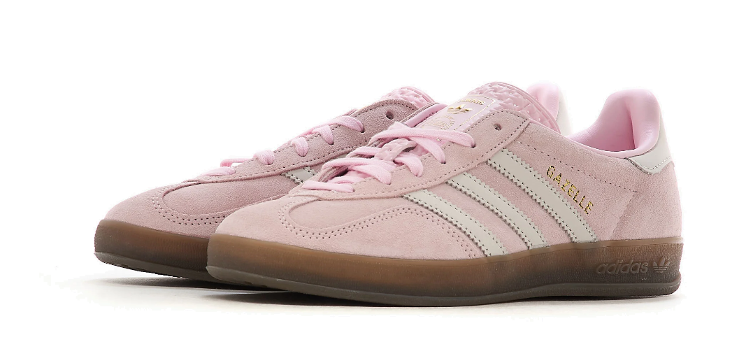 סניקרס אדידס גאזל Adidas Gazelle Indoor ורוד לבן