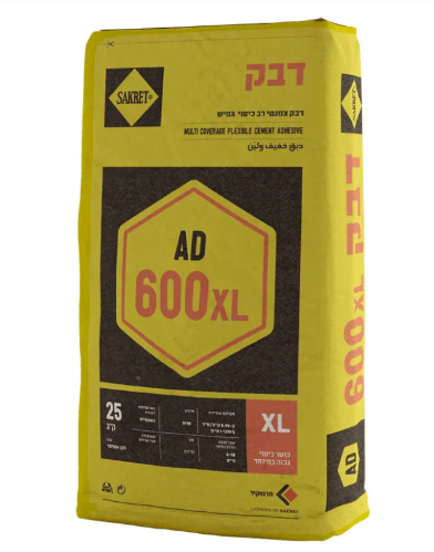 SAKRET AD 600 XL – דבק צמנטי רב כיסוי וגמיש להדבקת אריחים