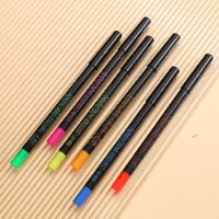 סט 6 עפרונות לציור פנים וגוף זוהרים באור UV ועמידים למים מבית DragonRanee