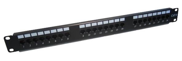 פנל 24 מחברים RJ-45 CAT 6A