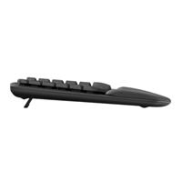 מקלדת ארגונומית אלחוטית Logitech Wave Keys עברית/אנגלית
