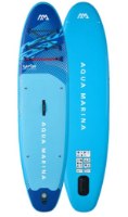 גלשן סאפ מתנפח Aqua Marina Vapor BT-26VAP – גלשן סאפ כחול בהיר וכהה מוצג מלמעלה