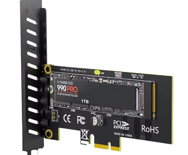 כרטיס הרחבה PCIe x1 to M.2 Adapter Support 2280 M.2
